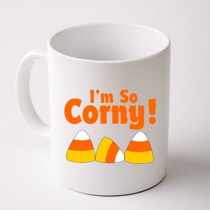 I'm So Corny Candy Corn Halloween Coffee Mug