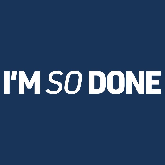 I'm So Done Cooling Performance Crew T-Shirt