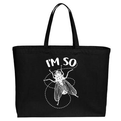 I'm So Fly Cotton Canvas Jumbo Tote