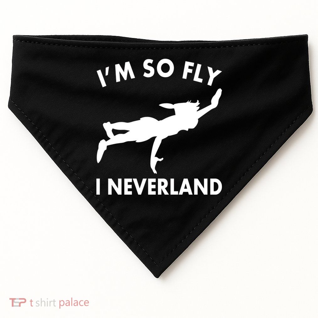 I'm So Fly I Neverland USA-Made Doggie Bandana