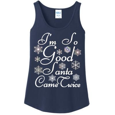 I'm So Good Santa Came Twice Funny Ladies Essential Tank