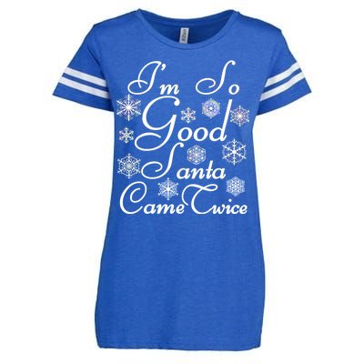 I'm So Good Santa Came Twice Funny Enza Ladies Jersey Football T-Shirt