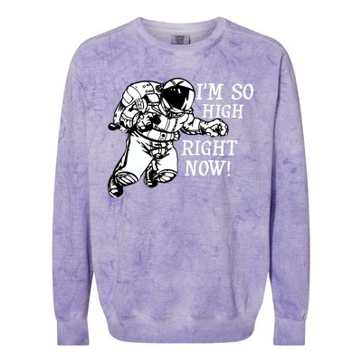 I'm So High Right Now Colorblast Crewneck Sweatshirt