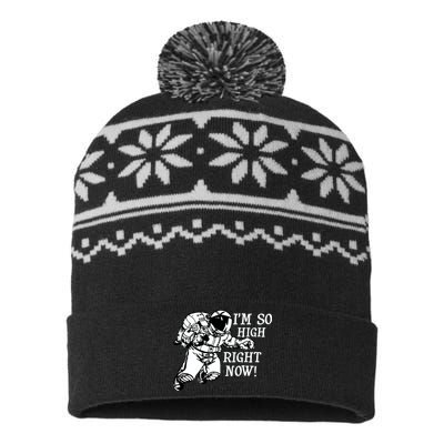 I'm So High Right Now USA-Made Snowflake Beanie