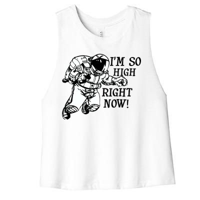 I'm So High Right Now Women's Racerback Cropped Tank