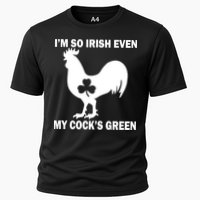 I'm So Irish My Cock's Green Funny St. Patrick's Day Cooling Performance Crew T-Shirt