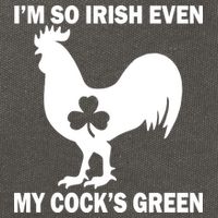 I'm So Irish My Cock's Green Funny St. Patrick's Day Cotton Canvas Backpack