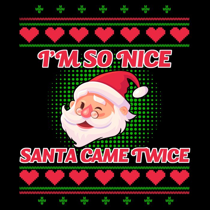 I'm So Nice Santa Came Twice Apron