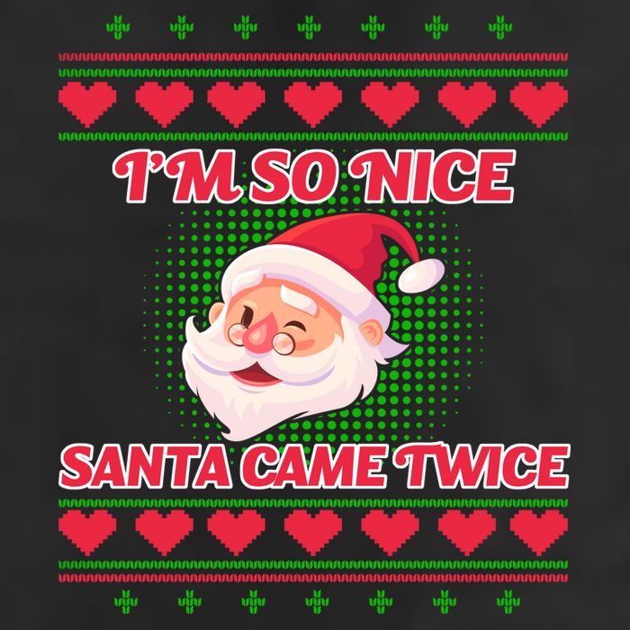 I'm So Nice Santa Came Twice Golf Towel