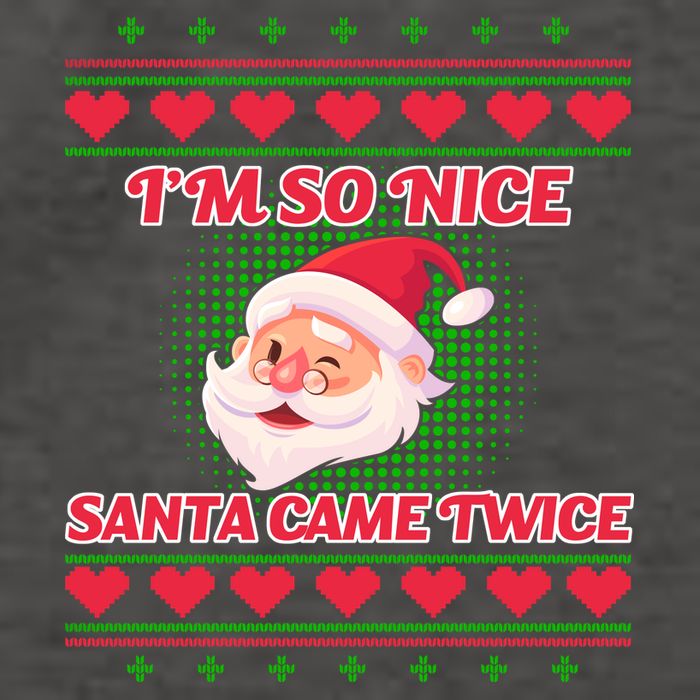 I'm So Nice Santa Came Twice Vector Backpack