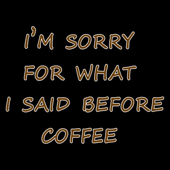 I'm Sorry For What I Said Before Coffee Visor