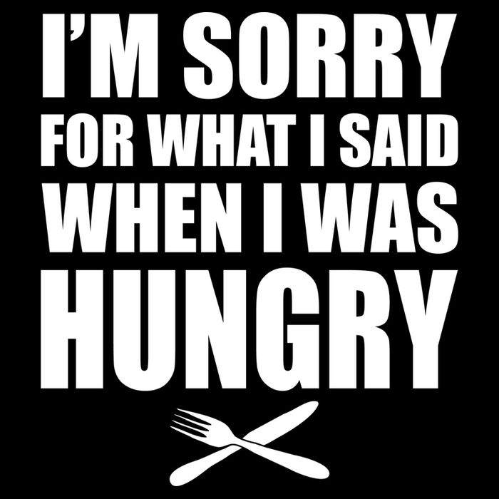 I'm Sorry For What I Said I Was Hungry Drawstring Bag