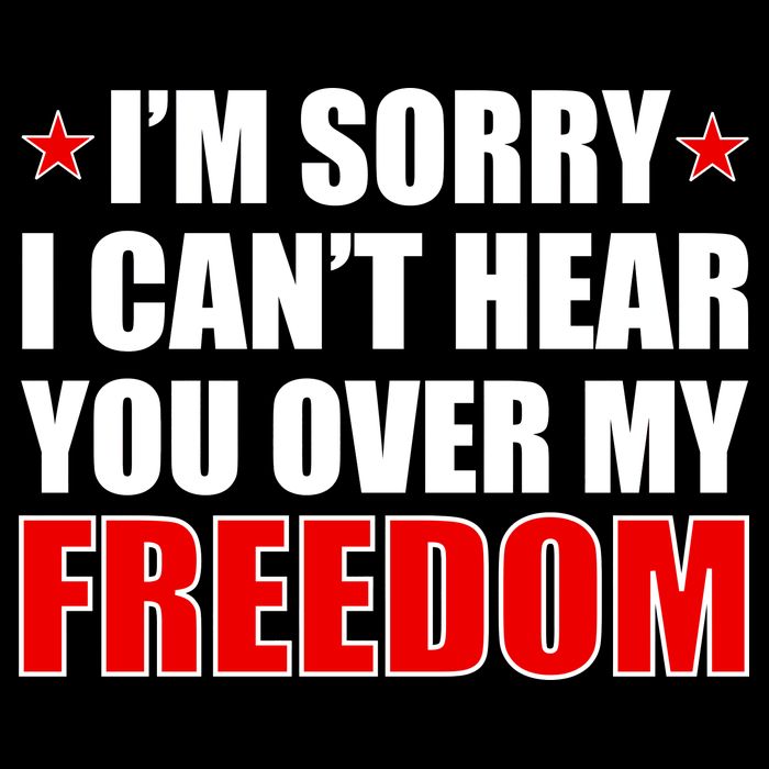 I'm Sorry I Can't Hear You Over My Freedom USA City Backpack