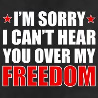 I'm Sorry I Can't Hear You Over My Freedom USA Adult Drive Performance Visor