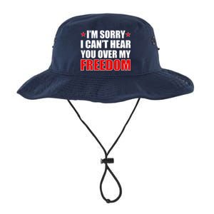 I'm Sorry I Can't Hear You Over My Freedom USA Legacy Cool Fit Booney Bucket Hat