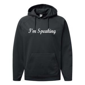 I'm Speaking Performance Fleece Hoodie