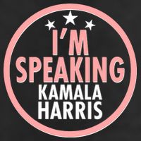 I'm Speaking Emblem Kamala Harris Madam Vice President 7 Panel Mesh Trucker Snapback Hat