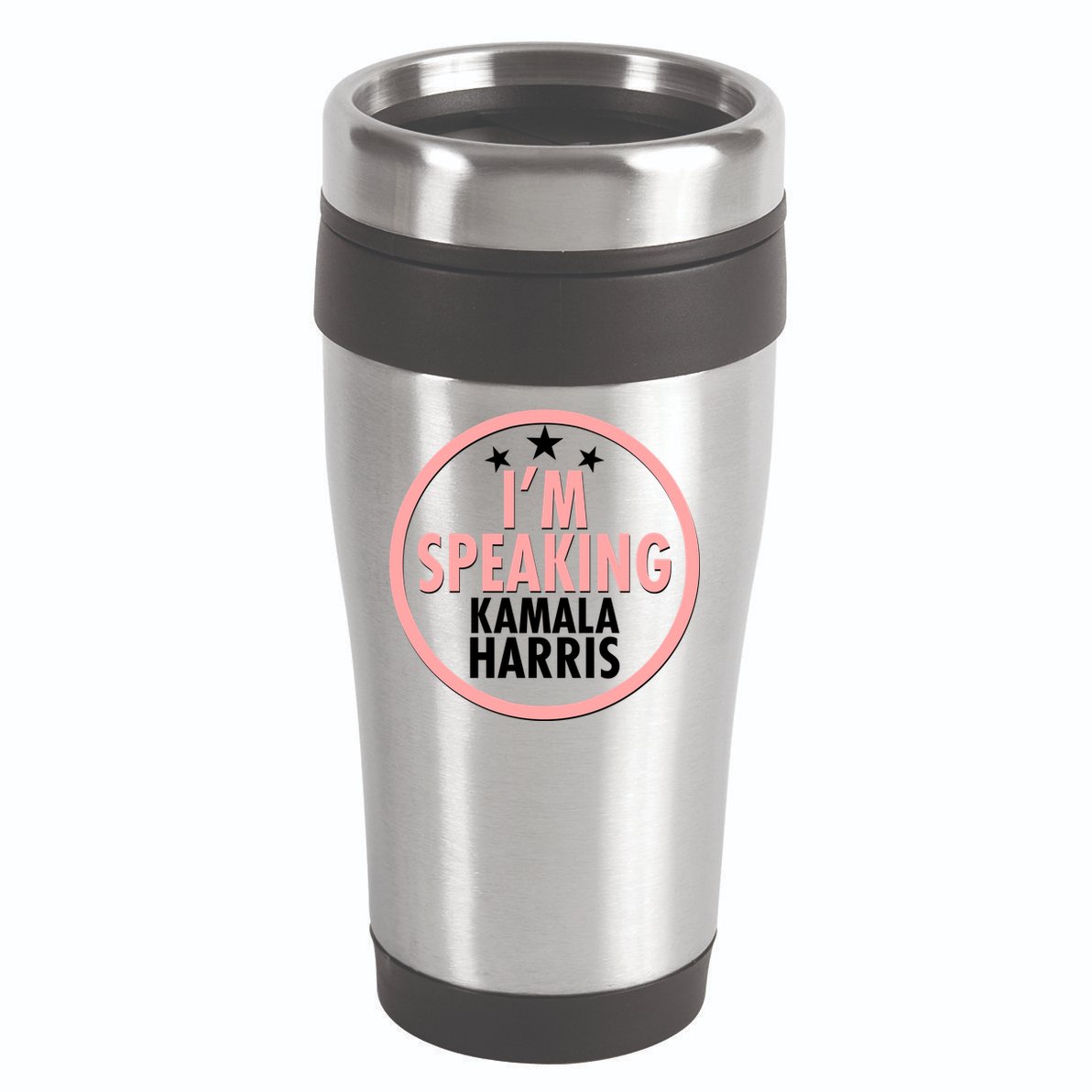 I'm Speaking Emblem Kamala Harris Madam Vice President 16oz Travel Tumbler