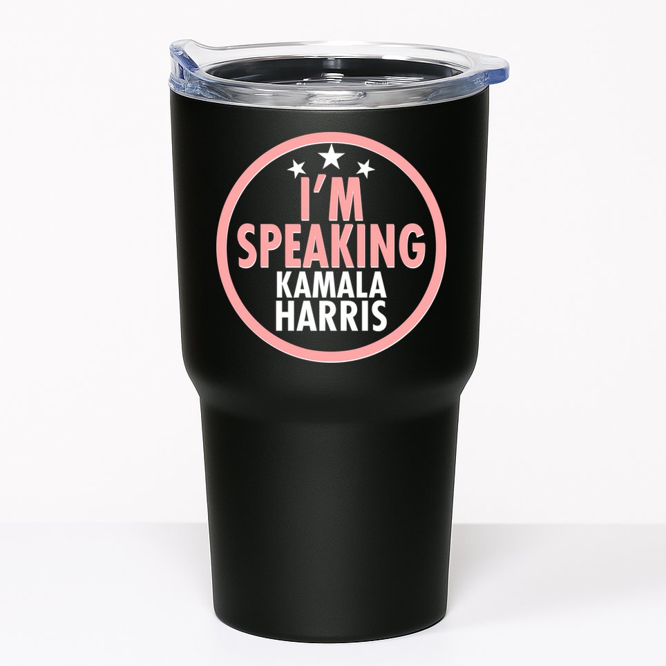 I'm Speaking Emblem Kamala Harris Madam Vice President Tumbler