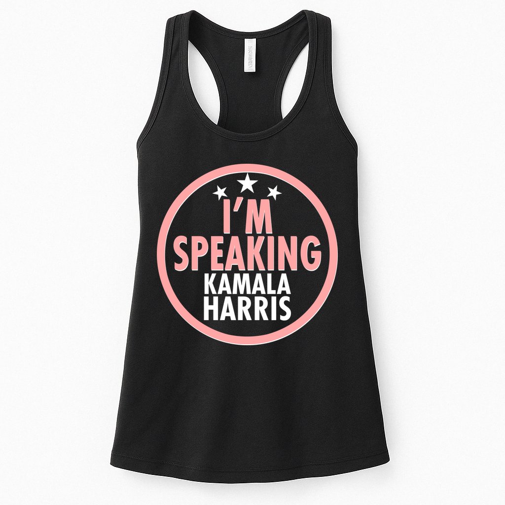 I'm Speaking Emblem Kamala Harris Madam Vice President Womens Tank Top