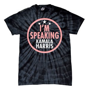 I'm Speaking Emblem Kamala Harris Madam Vice President Tie-Dye T-Shirt