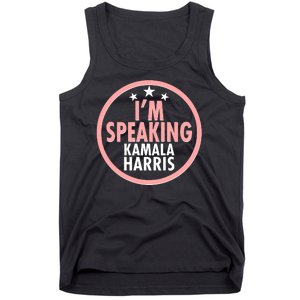 I'm Speaking Emblem Kamala Harris Madam Vice President Tank Top