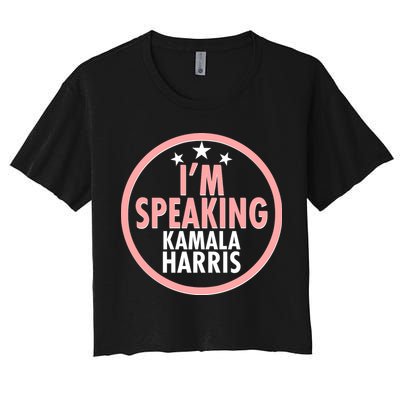 I'm Speaking Emblem Kamala Harris Madam Vice President Crop Top