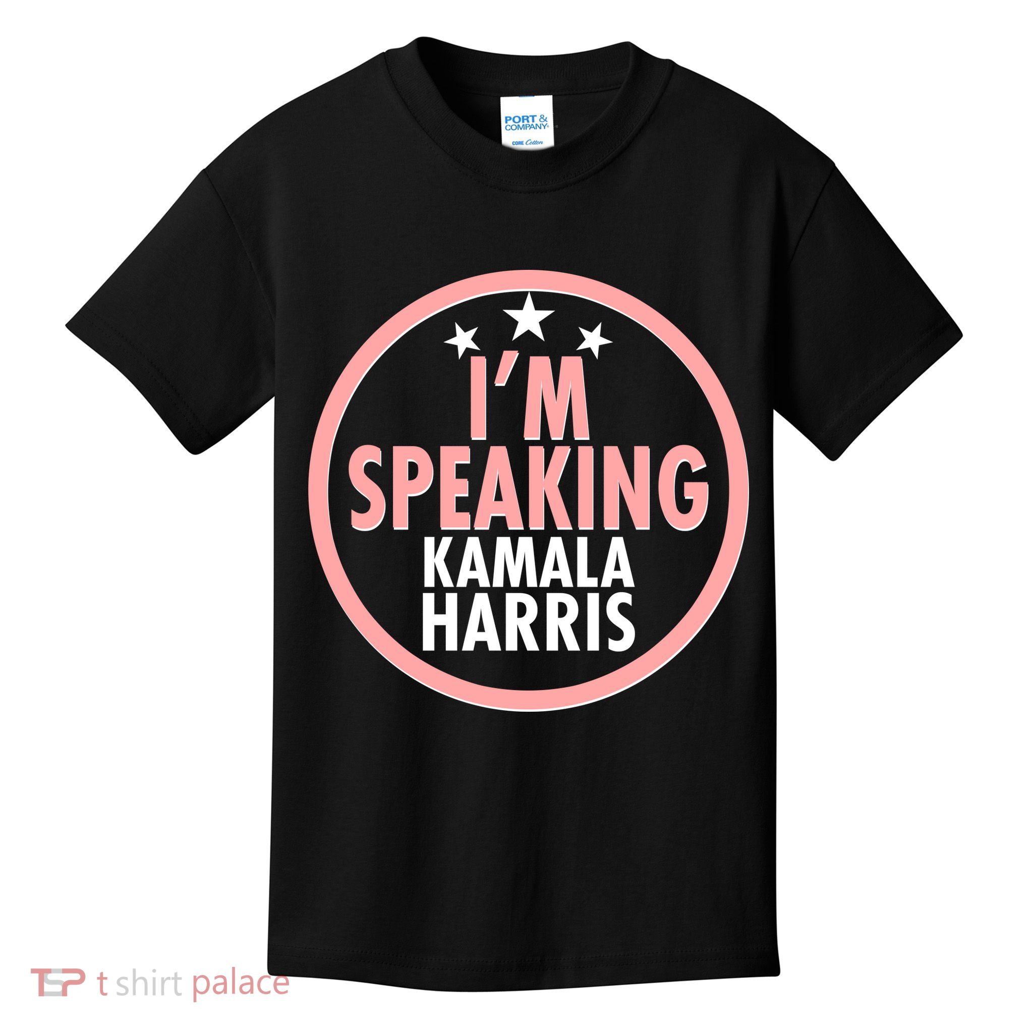 I'm Speaking Emblem Kamala Harris Madam Vice President Kids T-Shirt