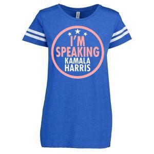 I'm Speaking Emblem Kamala Harris Madam Vice President Enza Ladies Jersey Football T-Shirt