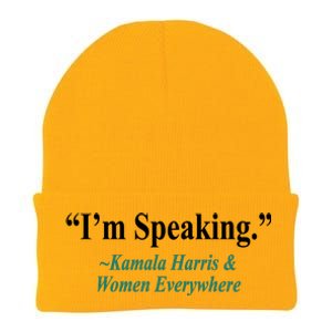 I'm Speaking Kamala Harris and Woman Everywhere Knit Cap Winter Beanie