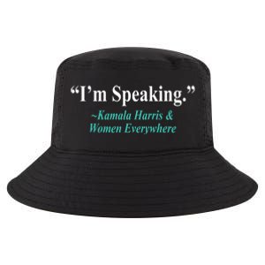 I'm Speaking Kamala Harris and Woman Everywhere Cool Comfort Performance Bucket Hat