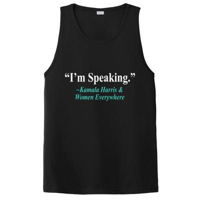 I'm Speaking Kamala Harris and Woman Everywhere PosiCharge Competitor Tank