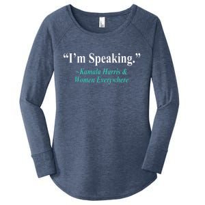 I'm Speaking Kamala Harris and Woman Everywhere Women's Perfect Tri Tunic Long Sleeve Shirt