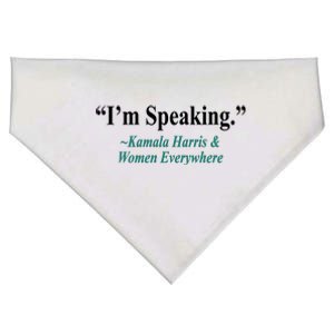 I'm Speaking Kamala Harris and Woman Everywhere USA-Made Doggie Bandana