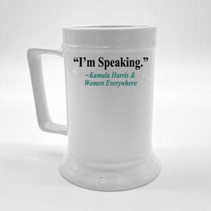 I'm Speaking Kamala Harris and Woman Everywhere Beer Stein