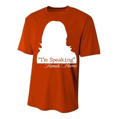 I'm Speaking Kamala Harris Silhouette  Performance Sprint T-Shirt