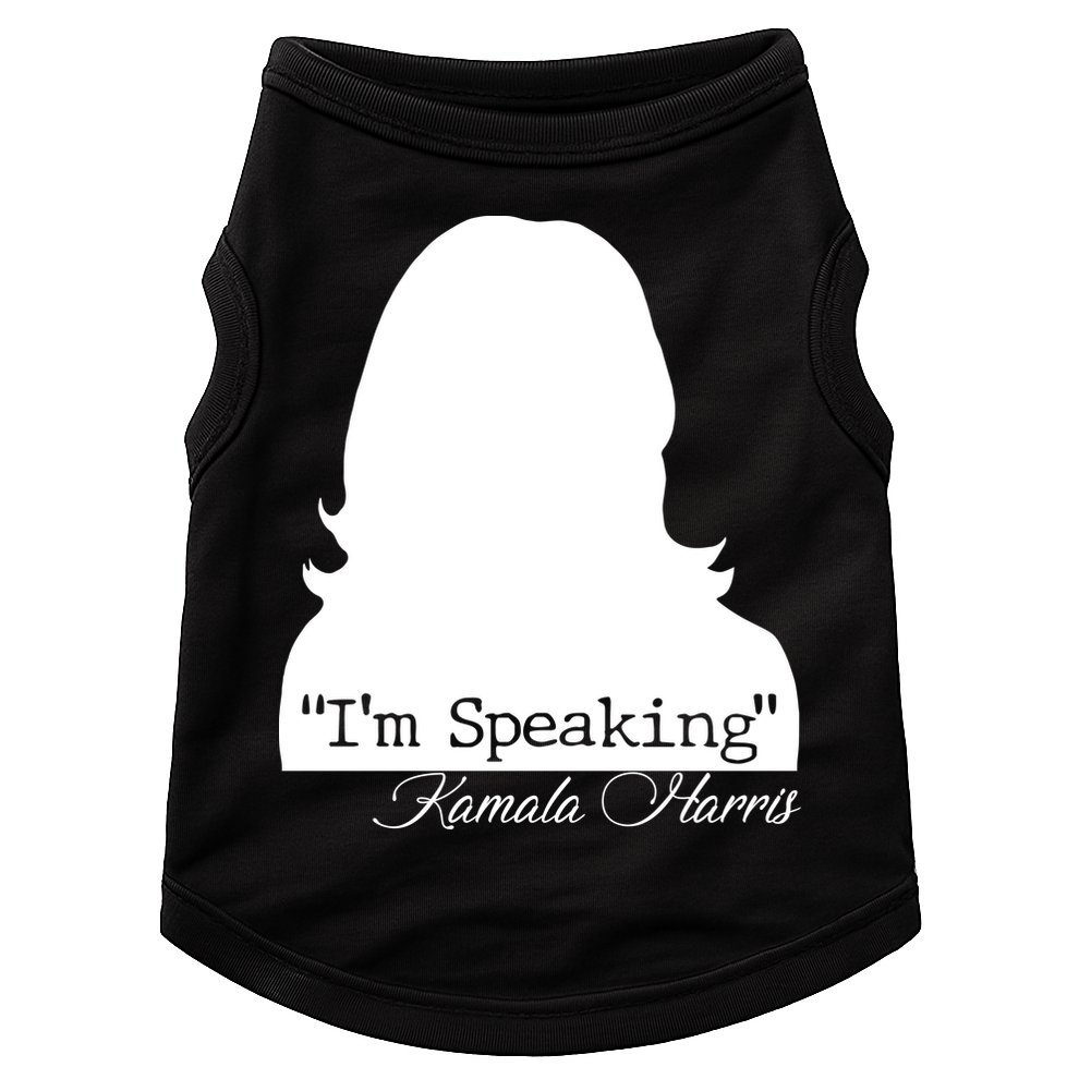 I'm Speaking Kamala Harris Silhouette  Doggie Tank