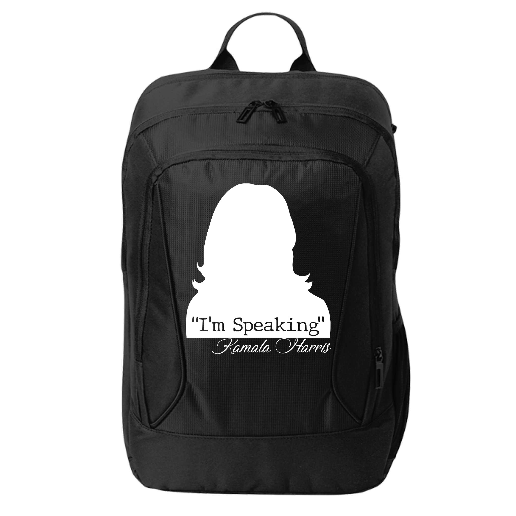 I'm Speaking Kamala Harris Silhouette  City Backpack