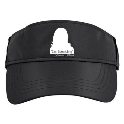 I'm Speaking Kamala Harris Silhouette  Adult Drive Performance Visor