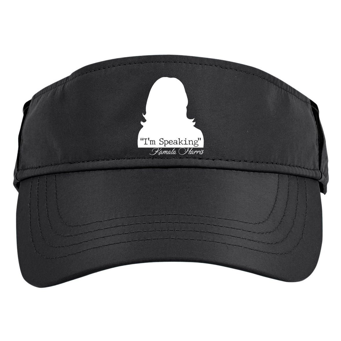 I'm Speaking Kamala Harris Silhouette  Adult Drive Performance Visor