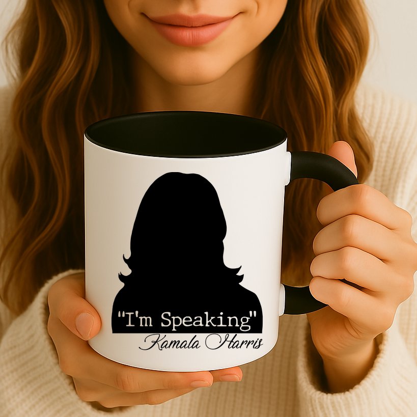 I'm Speaking Kamala Harris Silhouette  Mug