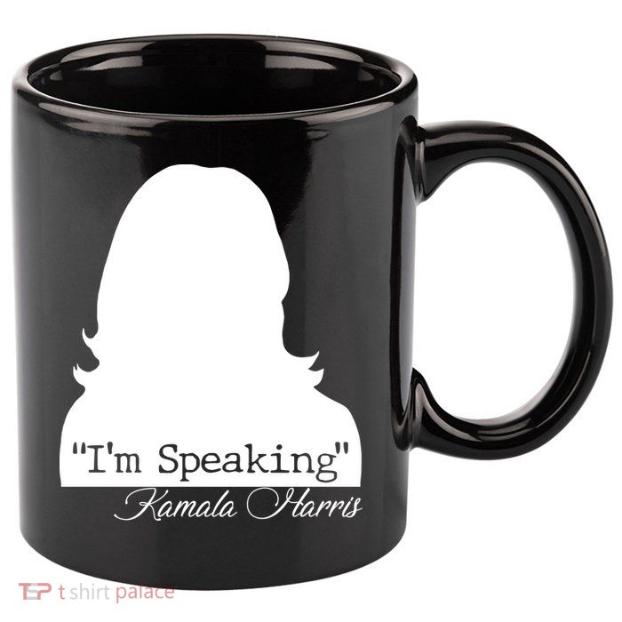 I'm Speaking Kamala Harris Silhouette  11oz C Handle Ceramic Mug