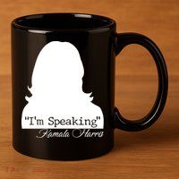 I'm Speaking Kamala Harris Silhouette  11oz C Handle Ceramic Mug