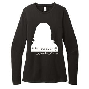 I'm Speaking Kamala Harris Silhouette  Womens CVC Long Sleeve Shirt