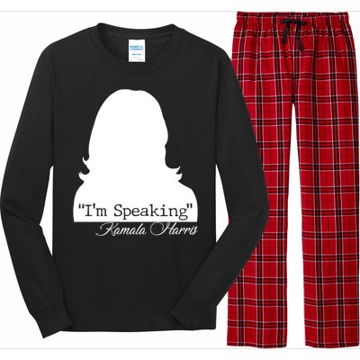 I'm Speaking Kamala Harris Silhouette  Long Sleeve Pajama Set