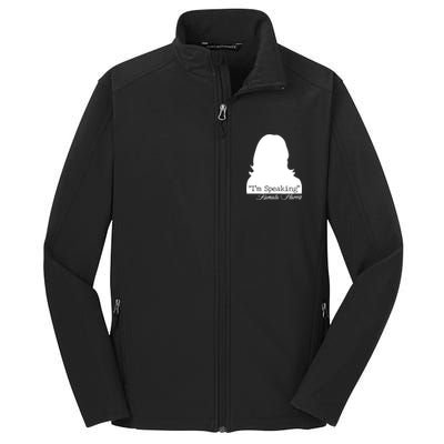 I'm Speaking Kamala Harris Silhouette  Core Soft Shell Jacket