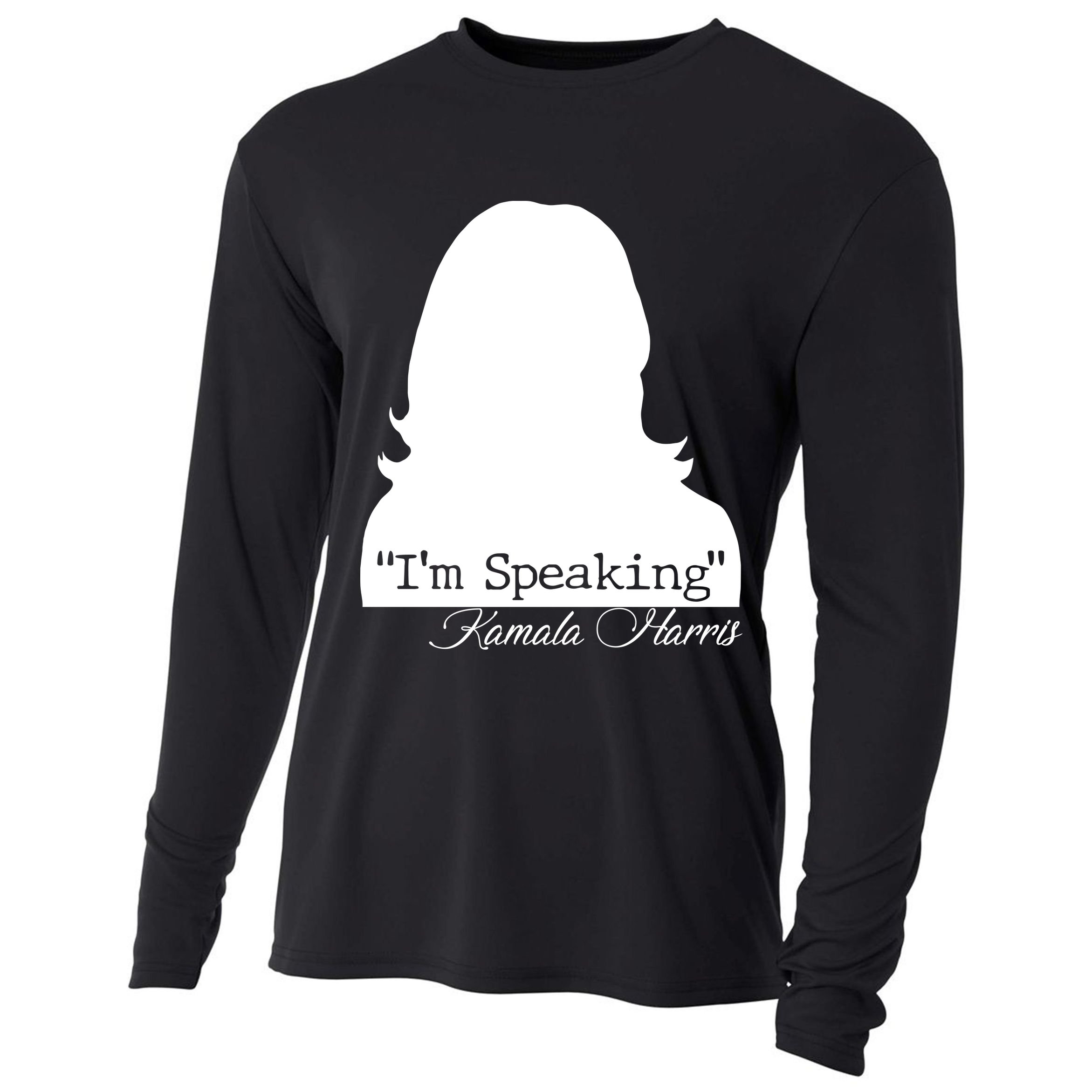 I'm Speaking Kamala Harris Silhouette  Cooling Performance Long Sleeve Crew