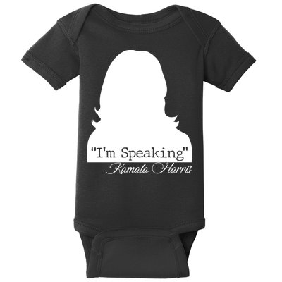I'm Speaking Kamala Harris Silhouette  Baby Bodysuit