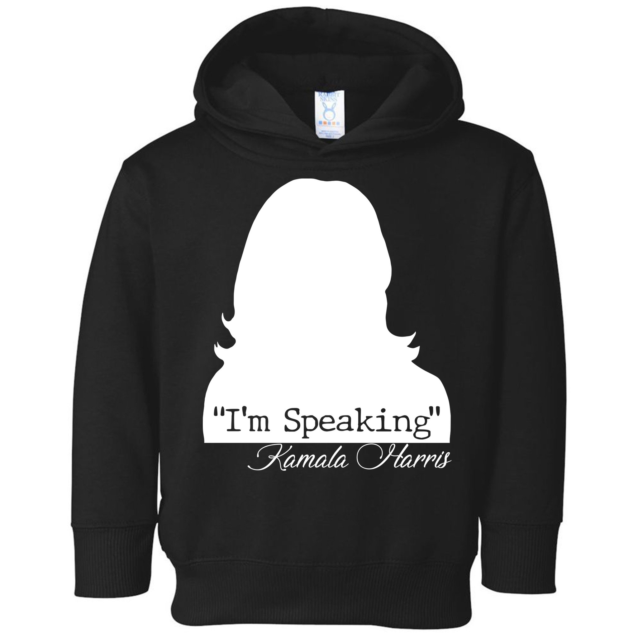 I'm Speaking Kamala Harris Silhouette  Toddler Hoodie