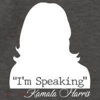 I'm Speaking Kamala Harris Silhouette  Vector Backpack